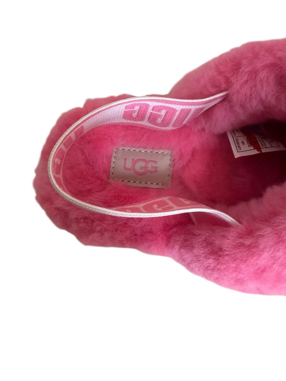 NWOT UGG Fluff Yeah Slippers in Sachet Pink! Size 7! NEW! - Picture 8 of 11